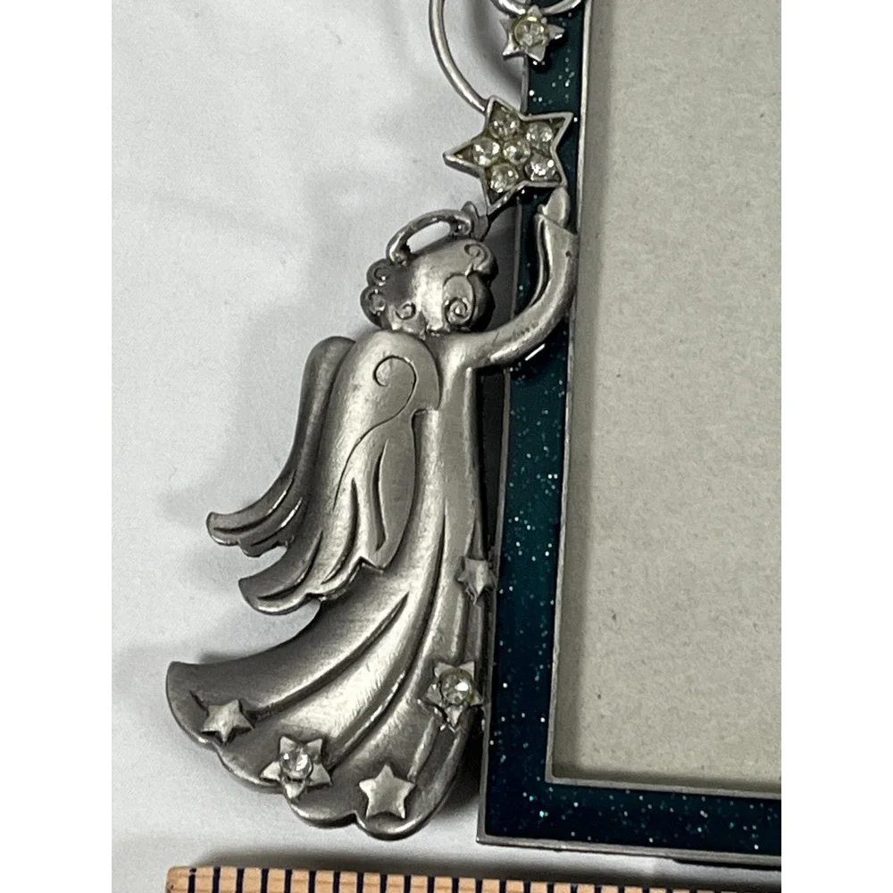 Angelic Pewter‎ & Crystal Stars Frame With Acrylic Edge Holds 4X6